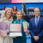Coronel David homenageia a comandante do 14º BPM de Fátima do Sul com o Troféu Celina Jallad